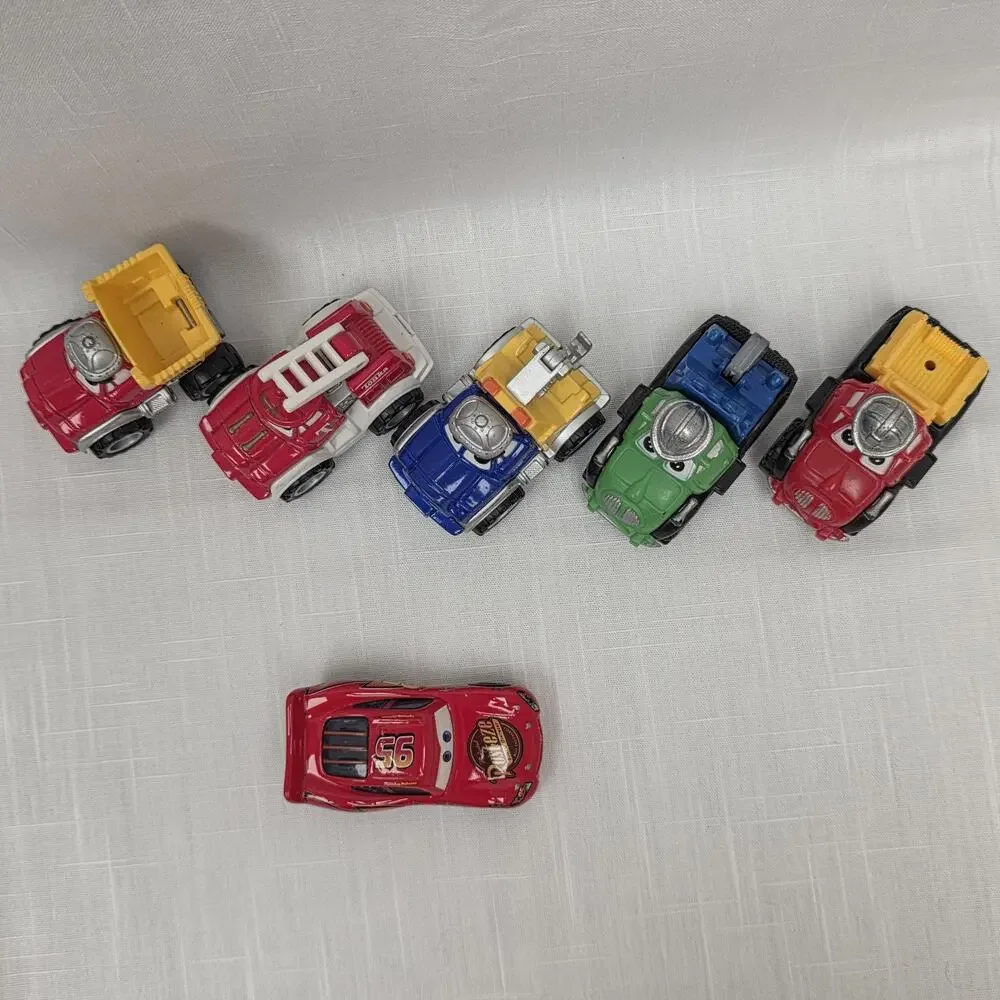 Disney Pixar Cars Tonka Chuck Friends Diecast Toy Trucks Lightning McQueen Lot 6